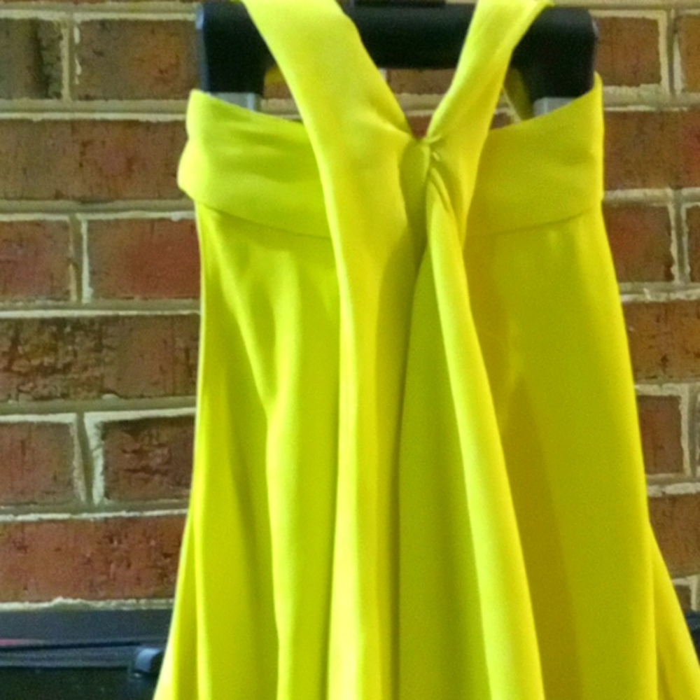 Strut and Bolt lemon yellow party casual dress size large